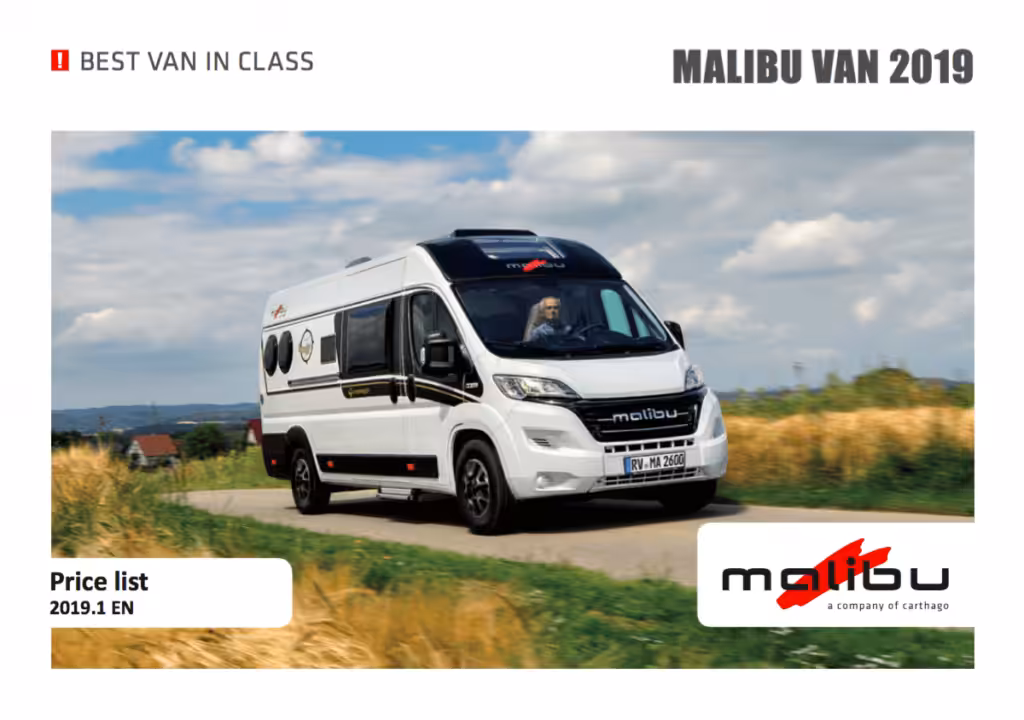 Malibu Van Brochure 2019