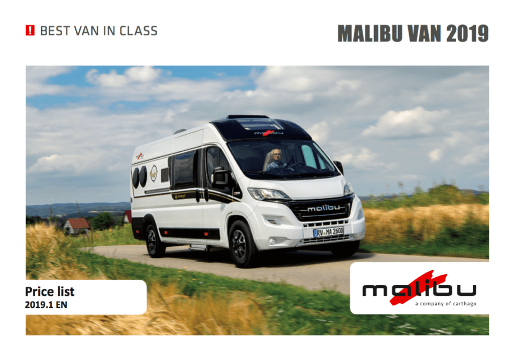 Malibu Van Brochure 2019