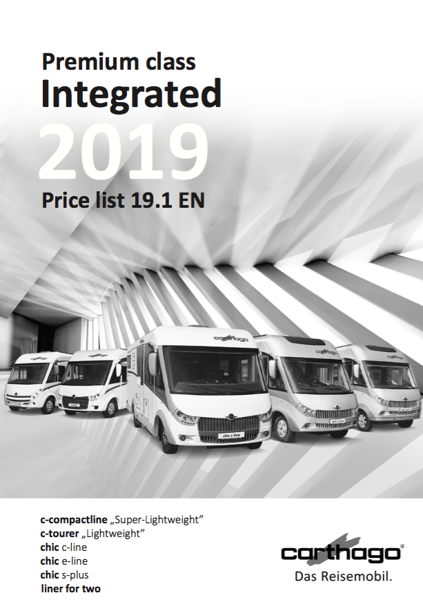 Premium Class Integrated 2019 Price List
